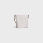MINI BUCKET CUIR TRIOMPHE IN SMOOTH CALFSKIN CHALK - Image 2